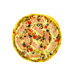 پیتزا بوقلمون پستو - Turkey Pesto pizza