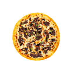 پیتزا سیر و استیک - Garlik - steak pizza Romano