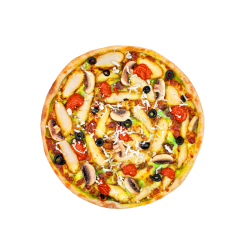 پیتزا چیکن پستو - Chicken Pesto Pizza Romano