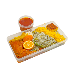 باقالی پلو با ران مرغ - Morgh (Chicken leg) with Baghali Polo (Rice with favas and dill)